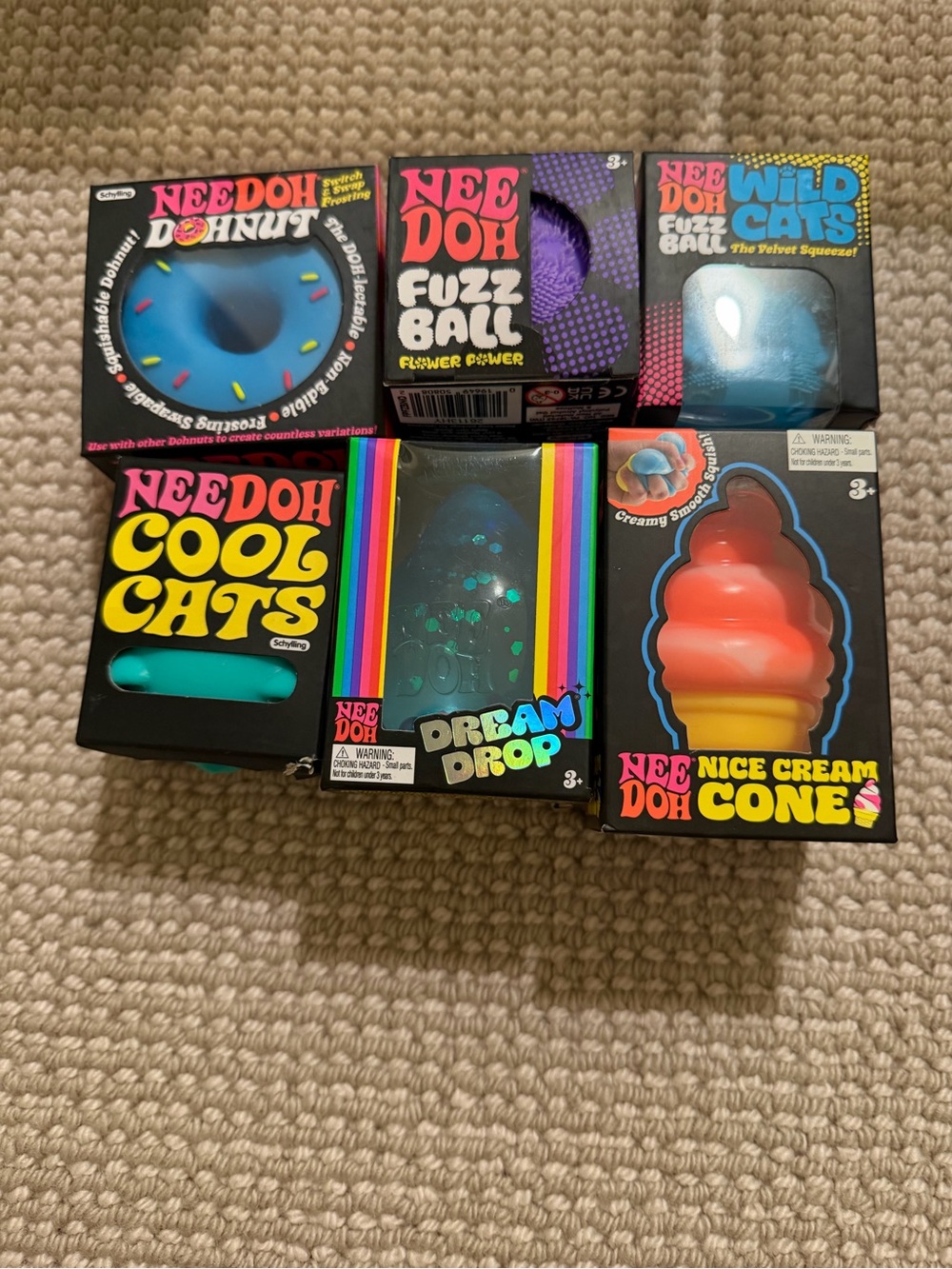 NEEDOH Sensory Toy Pack - Assorted Blue, Purple, Teal, Orange